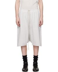 Rick Owens - Off- Temple Drawstring Pods Shorts - Lyst