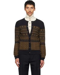 Dries Van Noten - Jacquard Wool Cardigan - Lyst