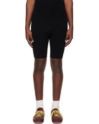Dries Van Noten - Rib Knit Biker Shorts - Lyst