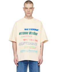 we11done - Off-white Printed T-shirt - Lyst