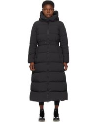 Moncler Black Down Goelo Long Coat