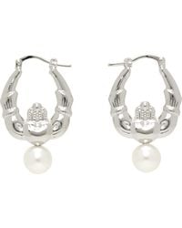 Simone Rocha - Claddagh & Faux-Pearl Hoop Earrings - Lyst