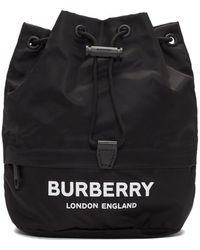 Burberry Black Nylon Drawcord Pouch