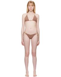Bondeye - Haut de bikini ingrid et culotte de bikini serenity bruns - Lyst