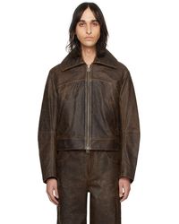 Eckhaus Latta - Hide Leather Jacket - Lyst