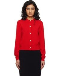 Jil Sander - Lightweight Wool Crew Neck Cardigan - Lyst