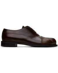 JW Anderson - Chaussures oxford brunes à bout sculptural - Lyst