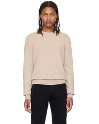 The Row - Beige Benji Sweater - Lyst