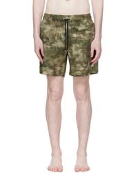 Amiri - Kahki Camo Ma Swim Shorts - Lyst