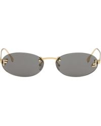 Fendi - First' Crystal Sunglasses - Lyst