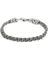 Emanuele Bicocchi - Tiny Braided Bracelet - Lyst
