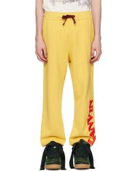 Lanvin - Pantalon de survêtement jaune édition future - Lyst
