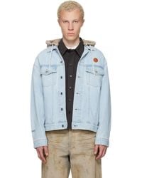 Aape By A Bathing Ape - 'Aapenow' Moonface Hooded Denim Jacket - Lyst