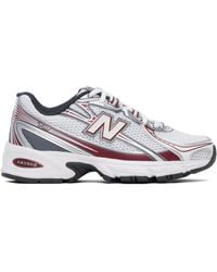 New Balance - Burgundy 740 Sneakers - Lyst