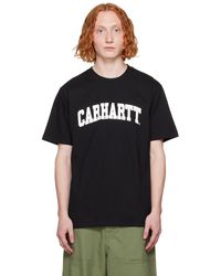 Carhartt - T-shirt de style collégial noir à logo script - Lyst