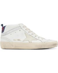 Golden Goose - Ssense Exclusive Off-white Mid Star Sneakers - Lyst