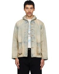 KENZO - Paris Shawl Chore Denim Jacket - Lyst