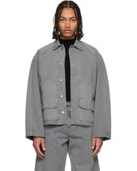 LE17SEPTEMBRE - Garment-Dyed Hunting Denim Jacket - Lyst