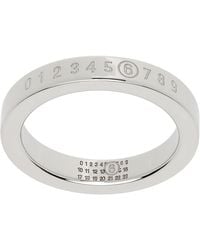 MM6 by Maison Margiela - Numeric Minimal Signature Ring - Lyst