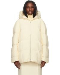 【関税込み】Jil Sander オフホワイト 156 ダウンコート Jil Sander オフホワイト 156 ダウンコート ナチュラル | Lyst