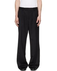 Tonywack - Melange Wool Wide-Leg Pleated Trousers - Lyst