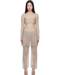 Alaïa - Mesh Knit Midi Dress - Lyst