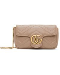 Gucci Matelasse Leather GG Marmont Super Mini Bag (SHF-E9ZcFF
