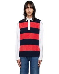 Eytys - Navy & Red Pax Polo - Lyst