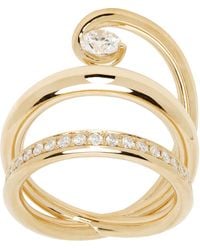 C.Chesnais - Double Serti Sculpté Ring - Lyst