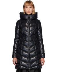 Moncler Manteau en duvet noir Marus