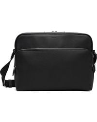 BOSS - Grained Leather Bag - Lyst