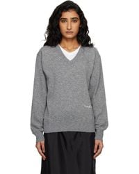 DUNST - Soft V-Neck Sweater - Lyst