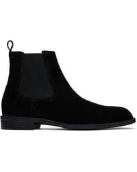 BOSS - Suede Chelsea Boots - Lyst