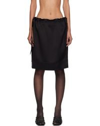 TOTEME - Drawstring Satin Miniskirt - Lyst