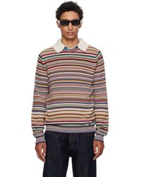 Paul Smith - 'Signature Stripe' Textured-Cotton Sweater - Lyst