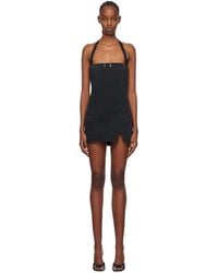 Dion Lee - Black Apron Minidress - Lyst