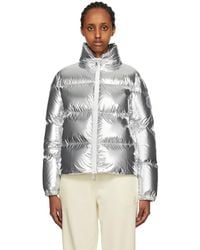 Moncler - Silver Meuse Down Jacket - Lyst