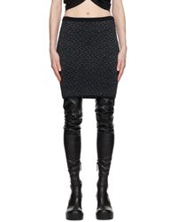 Versace - Black 'la Greca Medusa' Miniskirt - Lyst