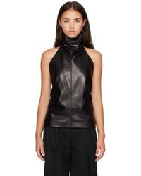 KHAITE - Rone Leather Top - Lyst