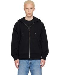 Givenchy - Pull À Capuche Noir À Glissière À Image À Logo - Lyst