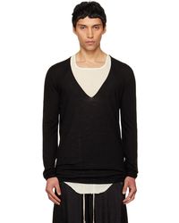 Rick Owens - Temple Oversized Extreme V-neck Sweater - Lyst