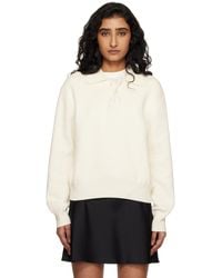 DUNST - Off- Cashmere Collared Polo - Lyst