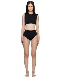 Haight - Ssense Exclsuive Diagonal One-piece Swimsuit - Lyst