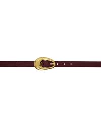 Bottega Veneta - Burgundy Drop Belt - Lyst