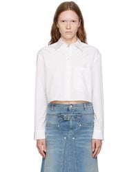 Stella McCartney - White Spread Collar Shirt - Lyst