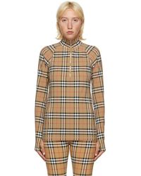 Burberry Beige Vilan Turtleneck - Natural