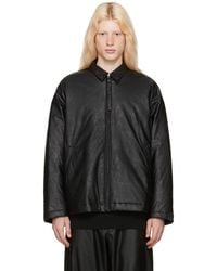 N. Hoolywood - Darted Faux-leather Jacket - Lyst