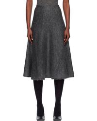 Alaïa - Alaïa Mohair Knit Circle Midi Skirt - Lyst