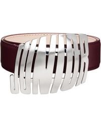 Jean Paul Gaultier - Burgundy 'The Straight Junior' Belt - Lyst
