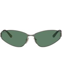 Balenciaga - Gunmetal Cat-Eye Sunglasses - Lyst